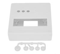 Niceminiwall LCD1602 Scatola di progetto di visualizzazione in plastica con pannello da 86 mm e pulsanti da 6 mm per kit di tester elettronici fai da te e moduli tubi Nixie, bianco