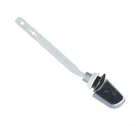 Niceminiwall Leva di scarico WC interruttore di ricambio con pulsante singolo, durevole ABS cromato lato o frontale maniglia di montaggio per serbatoio WC, facile da installare