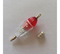 Niceminiwall Luce LED subacquea per pesca subacquea per pesci e calamari profondi, lampada in plastica trasparente con batteria abbinata, design multicolore impermeabile per la notte (rosso)