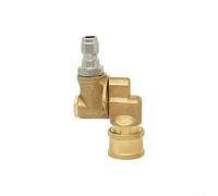 Niceminiwall Macchina per la pulizia dell'acqua ad alta pressione, 4500 PSI 1/4", connettore rapido per la regolazione del gomito, accessori per la conversione dei giunti vivi, giunto per la pulizia