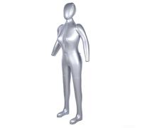 Niceminiwall Manichino gonfiabile femminile a corpo intero, modello manichino per esposizione del busto, aspetto professionale con questo modello di busto femminile gonfiabile in PVC alto 165 cm
