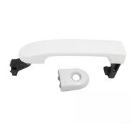 Niceminiwall Maniglia anteriore sinistra con serratura a chiave 82641EL12A compatibile con Versa 2007-2012 LHD Parte di ricambio esterna in plastica (bianco)
