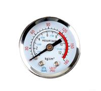 Niceminiwall Manometro Y40 Y50 0-180 PSI per compressore d'aria, struttura in plastica durevole in rame o ferro, quadrante chiaro da leggere, diverse opzioni di dimensione della filettatura per (G)