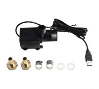 Niceminiwall Mini pompa dell'acqua sommergibile USB 500L/H 4W con cavo da 1,5 m per acquario, fontana da tavolo, giardino acquatico interno, acquario e piccolo stagno, funzionamento silenzioso, DC