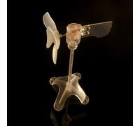 Niceminiwall Modello di generatore eolico più piccolo per strumenti didattici, rotazione a 360 gradi con basso consumo energetico, kit educativo in plastica blu/verde/rosso