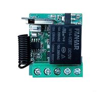 Niceminiwall Modulo interruttore di controllo remoto WiFi 12V DC con RF433 e controllo vocale, domotica per relè compatibile con app per serrature elettriche e