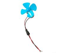 Niceminiwall Motore della piccola scala 24.5mm del corredo del generatore di energia eolica di CC con la pala blu del ventilatore per l'apprendimento educativo di