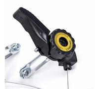 Niceminiwall Mountain For Bike Shifter Set per biciclette a 15/18/21 velocità, doppia leva con cavo del cambio integrato, alloggiamento in plastica e meccanismo in acciaio, nero