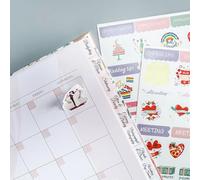 Niceminiwall Organizzatore per wedding planner: conto alla rovescia di 12 mesi con sezioni per spose, liste di controllo settimanali mensili, portatile, 29 x 23,4 cm