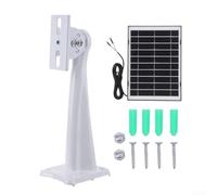Niceminiwall Pannello solare monocristallino da 8 W, 5 V, per videocitofono ad anello 4/3/Plus/2, interfaccia a forma di U, cavo, resistente alle intemperie, caricabatterie per telecamera di sicurezza