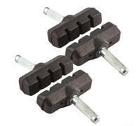 Niceminiwall Pastiglie freno per freni a V compatibili con 4/8 biciclette con filettatura da 55 mm Post Road e ganasce freno elettrico, confezione da 2 o 4 pezzi in gomma nera (4 pezzi)