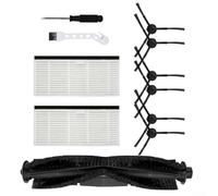 Niceminiwall Per Honiture Robot Aspirapolvere Parti di Ricambio Kit di Accessori con Spazzola Principale Spazzole Laterali Filtri per Q6 Pro per L6 Pro Q6Pro Per M8 M8Pro Air per ROBO per T10 per