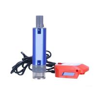 Niceminiwall Pompa di trasferimento del carburante diesel compatta 18V Pompa acqua olio a batteria con 38mm Diametro Costruzione in alluminio 300cm Cavo