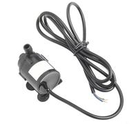 Niceminiwall Pompa sommergibile senza spazzole da 12 V CC per acquari e fontane, circolazione dell'acqua super silenziosa con testa di 2,2 m e portata di 280 l/h, alloggiamento in ABS e acciaio