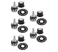 Niceminiwall Potenziometro a pellicola di carbonio a cerchio singolo 10K Ohm per RV24YN20S e B103 compatibile con manopole A03 Corpo compatto 24 x 14 mm per elettronica a spazio limitato