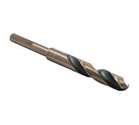 Niceminiwall Punta elicoidale con codolo ridotto da 12,7 mm, per acciaio inossidabile, lega di alluminio, metallo, rame, plastica, legno, codolo da 12-35 mm, angolo di rilievo di 118 gradi (14 mm)