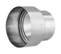 Niceminiwall Riduttore per canna fumaria in acciaio inox, adattatore per tubo di stufa, per stufe a legna o stufe a combustibile multiplo, resistente alle alte temperature (Ø100 mm/Ø80 mm)