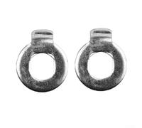 Niceminiwall Rondella anti-rotazione per M14 in acciaio elettrico per motore mozzo bici, componente coppia per asse bici E-for, set da 2 pezzi compatibile con sistemi elettrici (per M12)