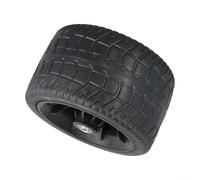 Niceminiwall Ruota di ricambio per carrello da campeggio e carrelli pieghevoli, pneumatico in gomma da 17 cm con battistrada antiscivolo, larghezza 9,9 cm, capacità di carico 200 kg, compatibile con