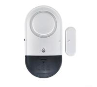 Niceminiwall Sensore di allarme wireless per porte e finestre con sirena da 130 dB, dispositivo di sicurezza domestica in ABS a batteria, per rilevazione di intrusioni e sicurezza dei bambini, facile