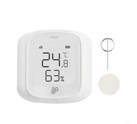 Niceminiwall Sensore di temperatura e umidità WiFi con controllo app per monitoraggio domestico, compatibile con Alexa e Life, bianco (A)