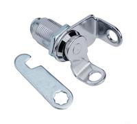 Niceminiwall Serratura a camma con linguetta, lucchettabile, 20 mm, 25 mm, in lega di zinco e ferro, per armadietti, armadietti e schedari, compatibile con porte di (25 mm)