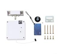 Niceminiwall Serratura elettronica invisibile per cassetti, bianca, con scheda sensore NFC e allarme batteria scarica, sistema di sicurezza per mobili in ABS nascosto per la casa