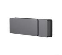Niceminiwall Serratura per porta interna in puro rame con foro invisibile e finitura antiruggine, per camera da letto, camera dei bambini, bagno e porte dell'ufficio, colore: nero/bianco/oro/grigio
