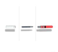 Niceminiwall Set di 10 galleggianti da pesca a LED, luce rossa e verde per pesca notturna, bobine luminose in plastica impermeabile da 41 mm, compatibili con batterie CR322, alta (rosso)