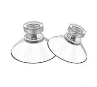 Niceminiwall Set di 12 ganci a ventosa, 32 mm, in PVC trasparente, con ganci a vite, forte tenuta fino a 2 kg, riutilizzabili per vetro, specchi, piastrelle e altri oggetti lisci