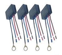Niceminiwall Set di 4 interruttori dimmer con sensore touch, interruttore touch a 4 vie per lampade da tavolo, lampade da terra, lampade da parete e luci notturne, luminosità regolabile con (1 A)