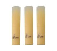 Niceminiwall Set di ance per sassofono in resina e plastica, per clarinetto soprano, contralto, sax tenore, confezione da 3 pezzi, accessori per strumenti a fiato facile da soffiare (giallo Soprano)