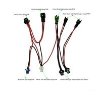 Niceminiwall Set di cavi di collegamento per luce bicicletta elettrica con cavo di prolunga di alimentazione per faro SM-2A per fanale posteriore E-bike, luce freno e indicatori di direzione, 14 AWG