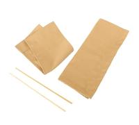 Niceminiwall Set di coprisedili in tela per sedia da regista da esterno, set di ricambio per mobili da patio, schienale e coprisedili con aste di montaggio (kaki)