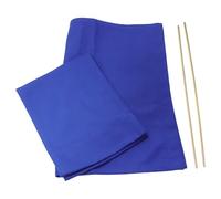 Niceminiwall Set di coprisedili in tela per sedia da regista da esterno, set di ricambio per mobili da patio, schienale e coprisedili con aste di montaggio (blu)