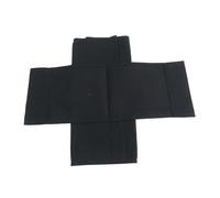 Niceminiwall Set di coprisedili in tela per sedia da regista da esterno, set di ricambio per mobili da patio, schienale e coprisedili con aste di montaggio (nero)