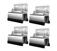 Niceminiwall Set di staffe di montaggio per pannelli solari in acciaio inossidabile per stabilizzazione di camper e yacht, supporti fotovoltaici a lunga durata con compatibilità con guide (4 pezzi)