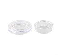 Niceminiwall Set di tappi per ombrellone in silicone per tavoli da patio, per fori da 5,1 cm in tavoli in vetro o acrilico, traslucido flessibile con guarnizione stabile