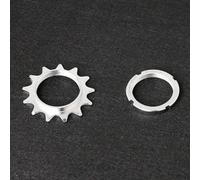 Niceminiwall Set pignone e anello di bloccaggio a ingranaggi fissi, ingranaggio in acciaio compatibile con catena da 20,3 cm, dimensioni 13T, 14T, 18T, si adatta alla maggior parte dei mozzi standard