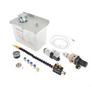 Niceminiwall Sistema di lubrificazione a spruzzo da 3 litri per macchine CNC, dispositivo di raffreddamento a spruzzo con nebulizzatore di olio refrigerante, valvola solenoide 24 V/110 V/220 V, albero