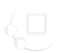 Niceminiwall SPX1091G Guarnizione di ricambio per skimmer automatici Hayward (SP1091LX, SP1091WM, per Dyna-skim) - Confezione da 2, 17,8 x 18,5 cm, bianco, accessorio per attrezzatura da piscina