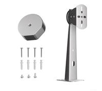 Niceminiwall Staffa di montaggio a parete per mini piatto V4 Kit di montaggio regolabile in acciaio inossidabile con adattatore in alluminio Pannello inclinabile di facile installazione argento