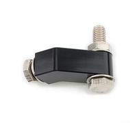 Niceminiwall Staffa di montaggio per faro moto in alluminio CNC, diametro interno 34 mm, supporto normale per faro da moto, supporto sotto forcella per American Chopper (nero)