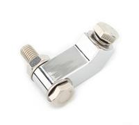 Niceminiwall Staffa di montaggio per faro moto in alluminio CNC, diametro interno 34 mm, supporto per faro da moto, supporto sotto forcella per American Chopper (argento)