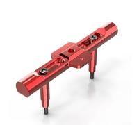 Niceminiwall Staffa per faro moto in acciaio inox CNC, supporto per telefono cellulare e estensione riflettore, montaggio frontale normale per la maggior parte delle moto, (rosso)