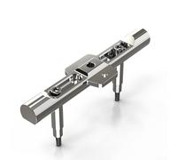 Niceminiwall Staffa per faro moto in acciaio inox CNC, supporto per telefono cellulare e estensione riflettore moto, montaggio frontale normale per la maggior parte delle moto, (argento)