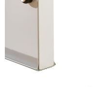 Niceminiwall Striscia di guarnizione inferiore della porta in PVC da 96 cm, per insonorizzazione ed esclusione di correnti d'aria, lunghezza regolabile per spazi di 0,3-2 cm, grigio/marrone/bianco