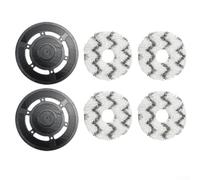 Niceminiwall Supporto di ricambio per panno mocio X1, X1 e X1 Turbo Robot Aspirapolvere - Set da 6 pezzi con 2 supporti per salviettine e 4 salviette, compatibile