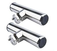 Niceminiwall Supporto per canna da pesca marina in acciaio inox regolabile su rotaie di montaggio su guida di montaggio verticale orizzontale per supporto yacht per ferrovia 19-25mm
