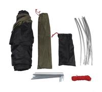 Niceminiwall Tenda ultraleggera da viaggio per persona, pavimento Oxford impermeabile 210D, interno in rete traspirante, rifugio compatto per escursionismo con pali in alluminio, esercito (verde)